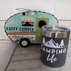 Custom Camping Life Lowball Tumblers set of 2